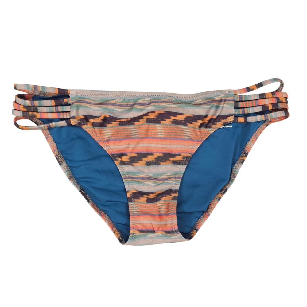 Mollusk Left Point Bikini Bottoms Aztec Pattern Sz Medium